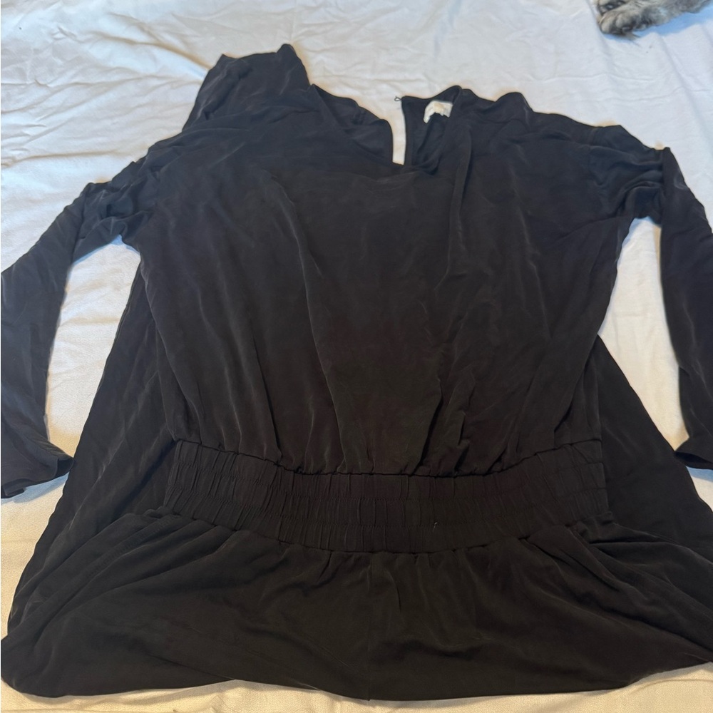 Lou & Grey Black Long Sleeve jumpsuit